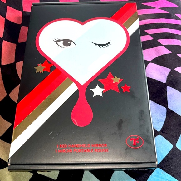 Trixie Cosmetics Other - ✨🆕RARE!Trixie Cosmetics x Katya Red Handheld Heart Mirror!BNIB!NEVER USED!RARE!✨